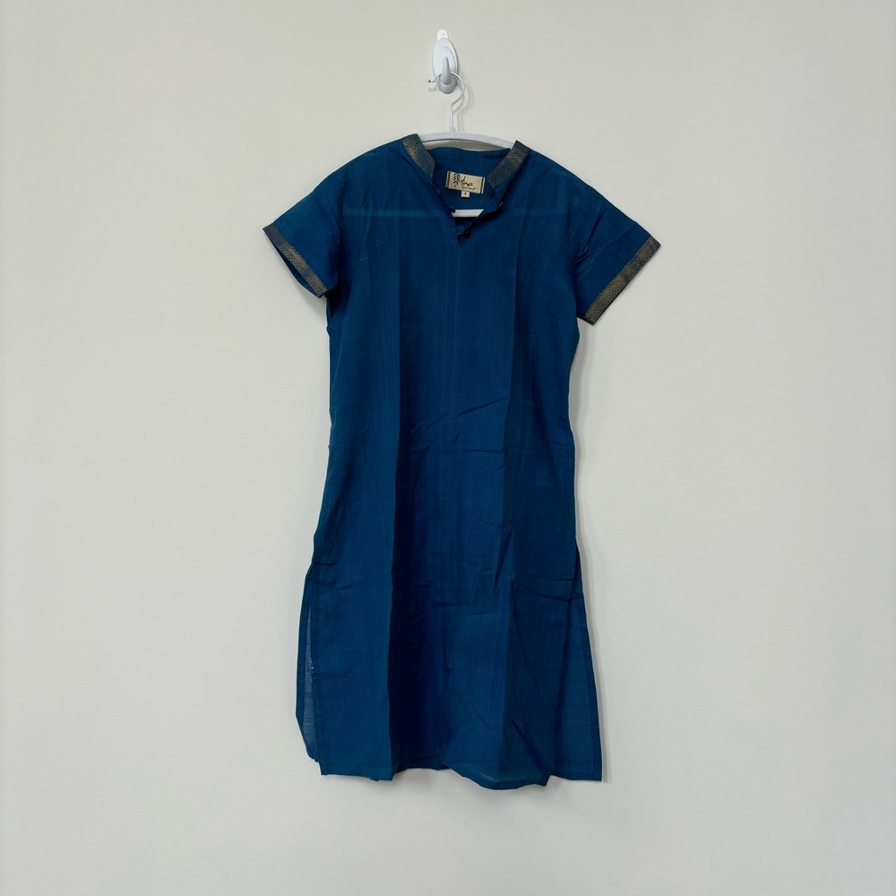 Dark Blue Isha Cotton Kurta
